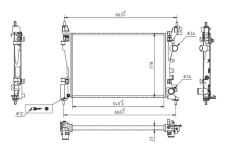 Chladič, chlazení motoru HART 608 327