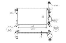 Chladič, chlazení motoru HART 620 253