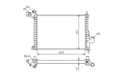 Chladič, chlazení motoru HART 622 287
