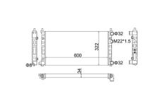 Chladič, chlazení motoru HART 600 242