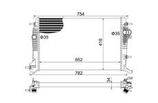 Chladič, chlazení motoru HART 620 208