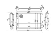 Chladič, chlazení motoru HART 641 304