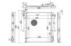 Chladič, chlazení motoru HART 644 076