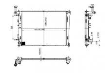 Chladič, chlazení motoru HART 612 341