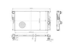 Chladič, chlazení motoru HART 620 332