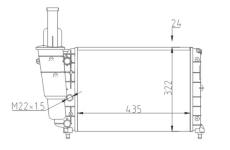 Chladič, chlazení motoru HART 600 272