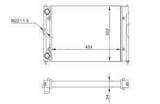 Chladič, chlazení motoru HART 600 508