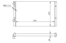 Chladič, chlazení motoru HART 600 522