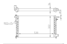 Chladič, chlazení motoru HART 601 698