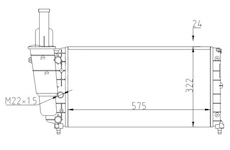 Chladič, chlazení motoru HART 603 568