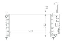 Chladič, chlazení motoru HART 603 763