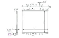 Chladič, chlazení motoru HART 607 344