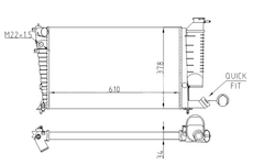 Chladič, chlazení motoru HART 608 359