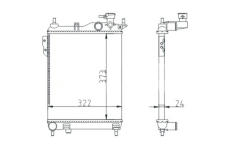 Chladič, chlazení motoru HART 620 252