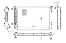 Chladič, chlazení motoru HART 643 019