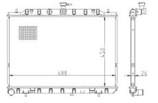 Chladič, chlazení motoru HART 643 023
