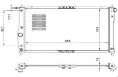 Chladič, chlazení motoru HART 605 746