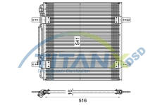 Kondenzátor, klimatizace TitanX CD119001
