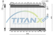 Kondenzátor, klimatizace TitanX CD119004