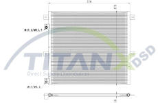 Kondenzátor, klimatizace TitanX CD129008