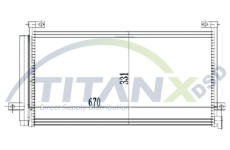 Kondenzátor, klimatizace TitanX CD129010