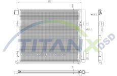 Kondenzátor, klimatizace TitanX CD139004