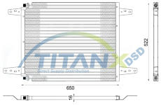 Kondenzátor, klimatizace TitanX CD149001