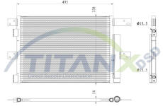 Kondenzátor, klimatizace TitanX CD159004