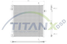 Kondenzátor, klimatizace TitanX CD169005