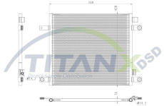 Kondenzátor, klimatizace TitanX CD179001
