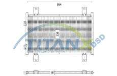 Kondenzátor, klimatizace TitanX CD359003