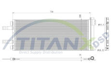 Kondenzátor, klimatizace TitanX CD359004