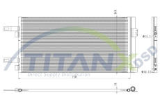 Kondenzátor, klimatizace TitanX CD359007