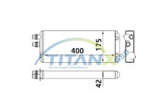 Výměník tepla, vnitřní vytápění TitanX HT159004
