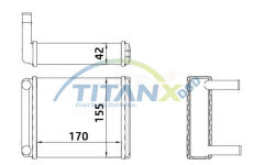 Výměník tepla, vnitřní vytápění TitanX HT319002