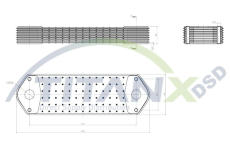 Olejový chladič, motorový olej TitanX OX149001