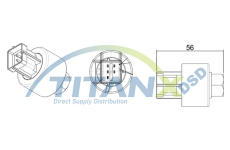 Tlakový vypínač, klimatizace TitanX PR159002