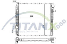Chladič, chlazení motoru TitanX RD119016