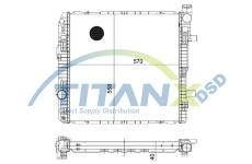 Chladič, chlazení motoru TitanX RD319015