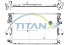 Chladič, chlazení motoru TitanX RD339003