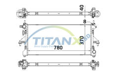 Chladič, chlazení motoru TitanX RD359027