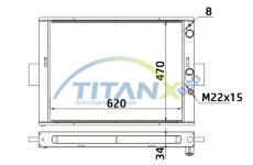Chladič, chlazení motoru TitanX RD359030