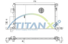 Chladič, chlazení motoru TitanX RD369011