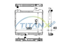Chladič, chlazení motoru TitanX RD369019