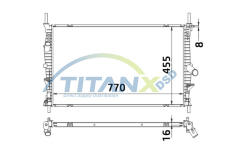 Chladič, chlazení motoru TitanX RD389004