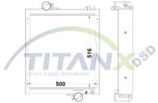 Chladič, chlazení motoru TitanX RD509032