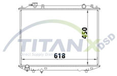Chladič, chlazení motoru TitanX RD709020
