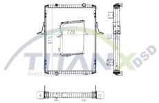 Chladič, chlazení motoru TitanX RX169007