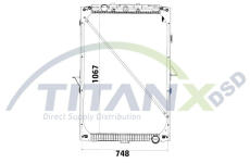 Chladič, chlazení motoru TitanX RX179002