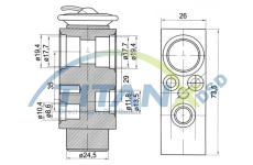 Expanzní ventil, klimatizace TitanX XV119001